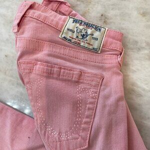True Religion Jeans / leggings perfect pink size 24